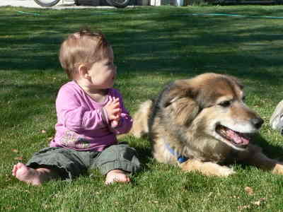 Lexie con la perra